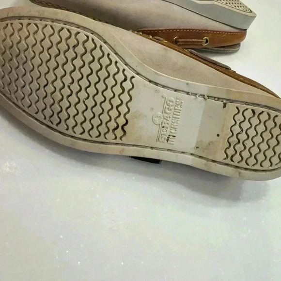 Sebago dockside’s leather mule slip ons tan & beige women’s size 6 - Picture 10 of 12